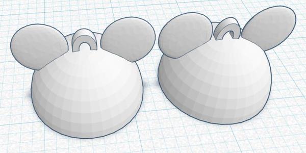 Mickey Mouse Hat Earrings