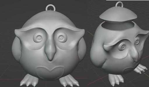 Owl cookie jar