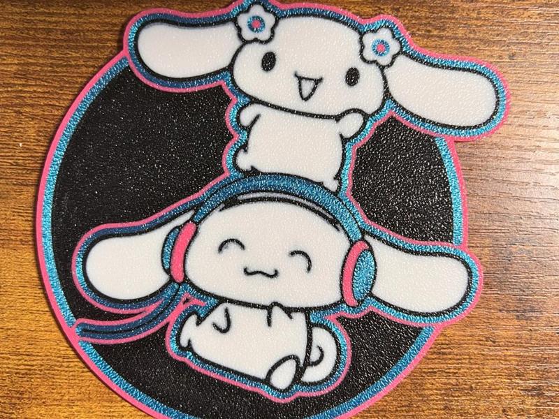 Neon Coaster: cinnamoroll and mocha