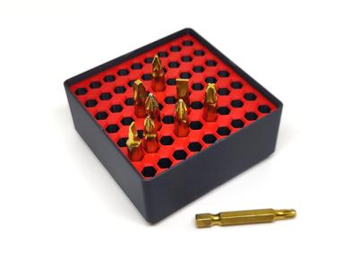 Long Hex Bit Holder for 63x bits Gridfinity 2x2x5u