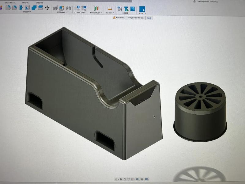 Tape dispenser to max 2 inch tape   