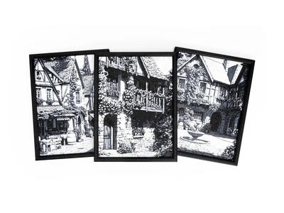 Medieval Town Wall Art   