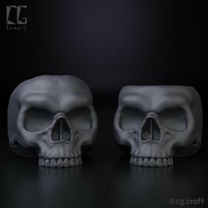 Skull Planter Vase Pencil Holder