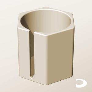 CH96-110-S Slotted Modular Stacking Storage Boxes Bins | Printable Objects - Infinite Containers | stl file for 3d printing