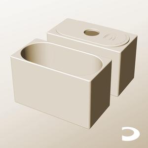 CX96-130-P Pierced Modular Stacking Storage Box Bin Container Planter Lamp Shade | Printable Objects - Infinite Containers | stl file for 3d printing