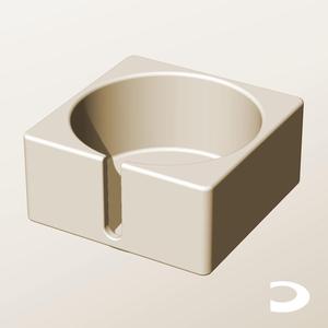 CS96-50-S Slotted Modular Stacking Storage Boxes Bins | Printable Objects - Infinite Containers | stl file for 3d printing