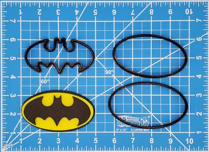 Batman Logo Multipiece Fondant Cookie Cutter Set Multiple Sizes