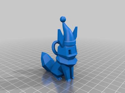 Eevee Christmas Ornament - Santa Hat
