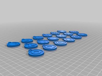 Pokemon Go types hanging charms - pendant