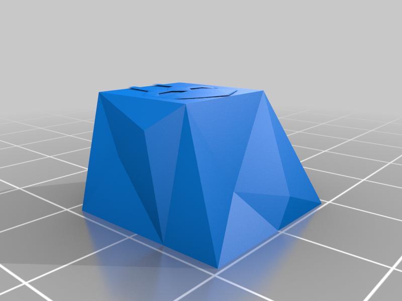 low poly MF DOOM keycap