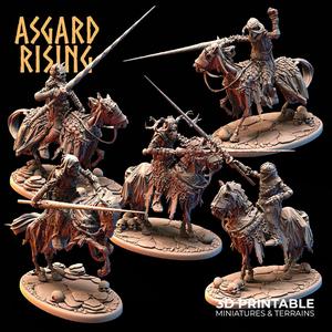DRAUGR: Fallen Knights - Undead Cavalry /Modular/ /Pre-supported/