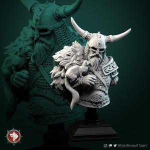 Kolgrim viking bust pre-supported