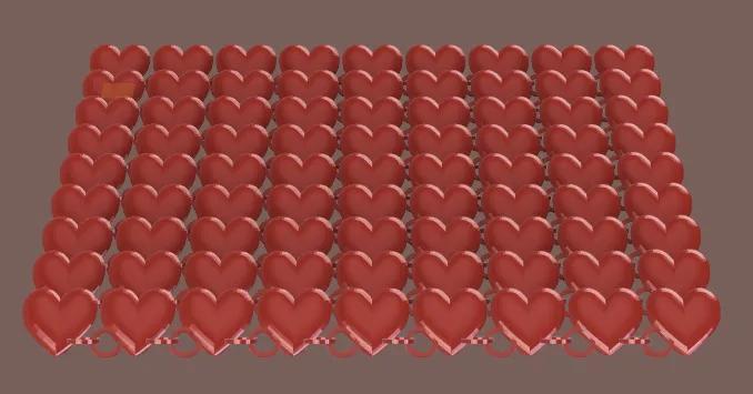 Fidget Hearts Chain Mail   