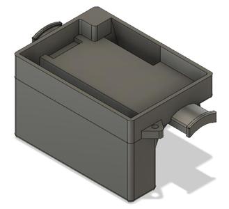 Counter balanced low profile GPS Box for Windsurfing