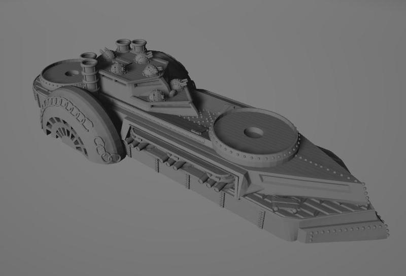 Paddle Boat demi-Battleship: Gold Standard Gen 1