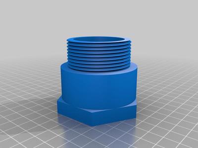 Pond Guy Allclear G2 filter hose to Sched 40 adapter