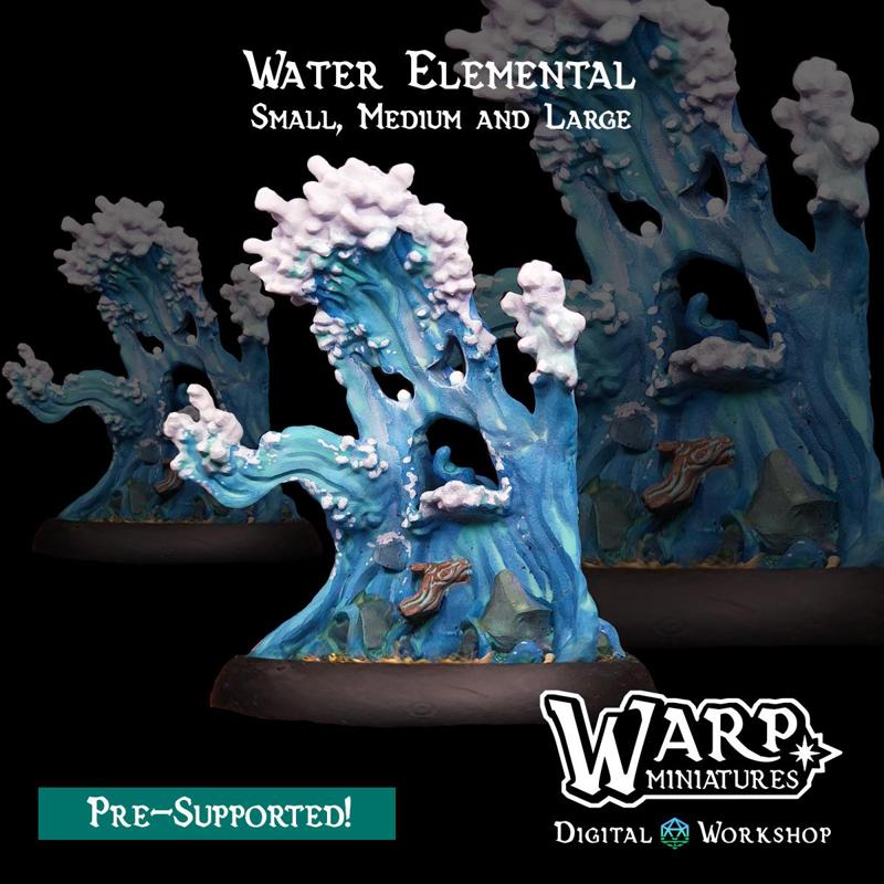 Water Elementals - Small, Medium and Large