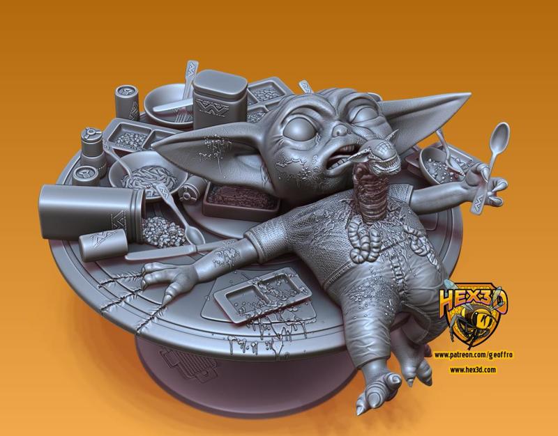 Grogu "Chest Pains" - Alien