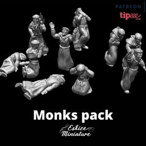 Monks pack - 28mm for wargame