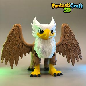 FANTASTICRAFT3D - GRIFFIN Flexi FDM model  - Fantasy, bird, mythology, eagle, lion, creature, monster, Harry potter