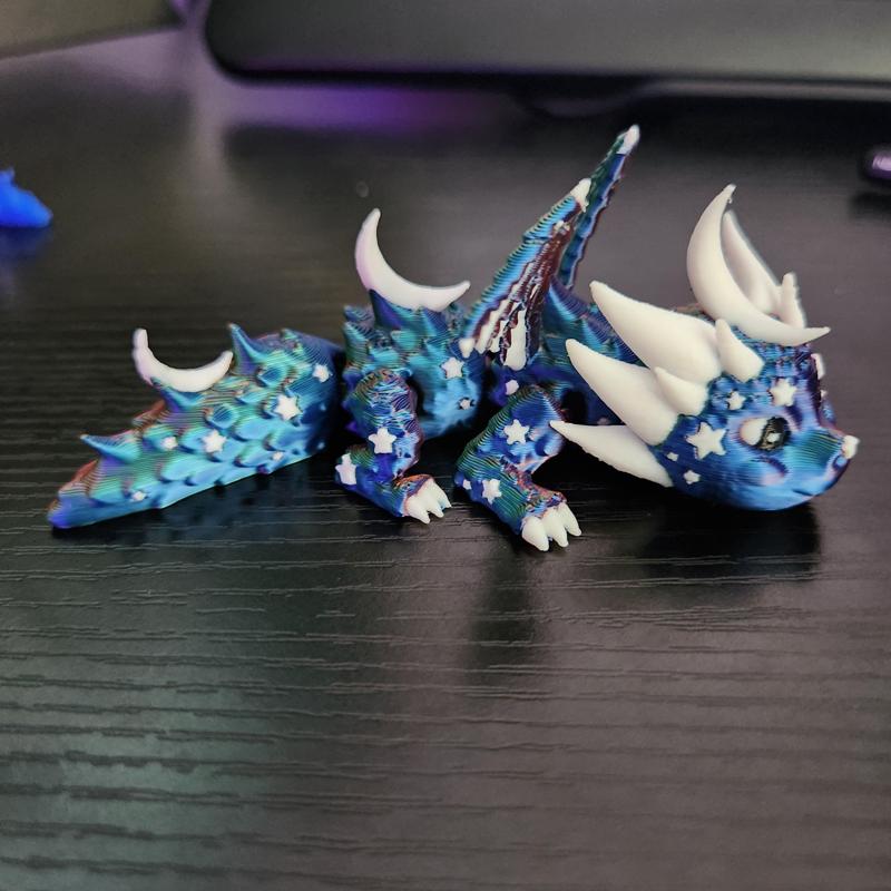 Moon and Star Articulated Dragon
