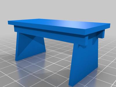 Foot stool 1/10th scale
