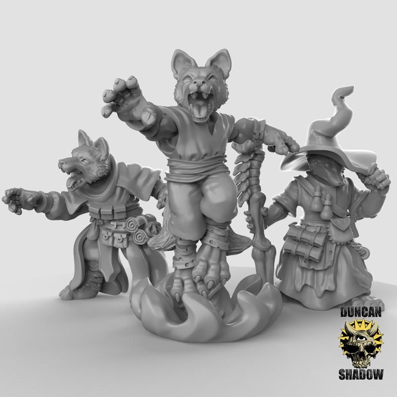 Kitsune Fox Folk Sorcerers (pre supported)