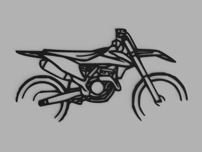 Moto Cross Silhouette Wall Art