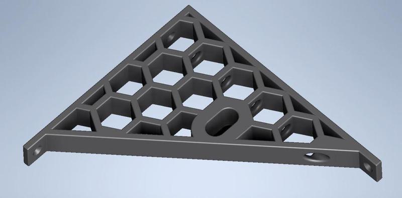 Shelf support with slot for clothes rail