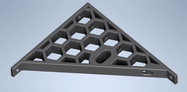 Shelf support with slot for clothes rail