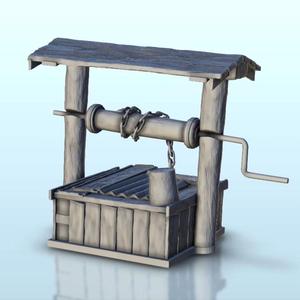 Modern well with chain - Flames of war Bolt Action Empire baroque Age of Sigmar Modern Warhammer