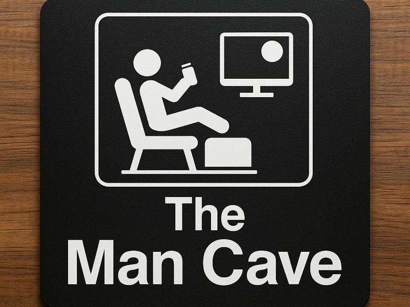 The Man Cave Door Sign