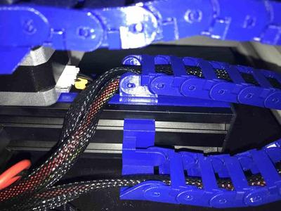Ender 3 Cable Chain Rear Mount with Slot Covers (corrected length and position)
