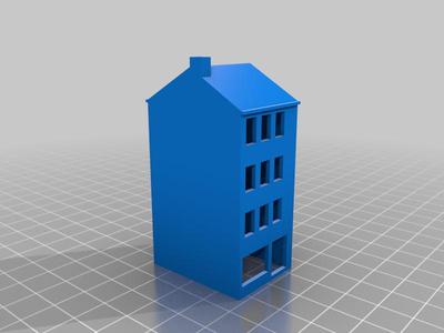 Z ou N scale model train building A02
