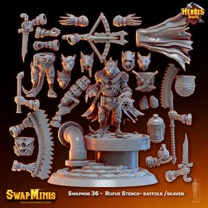 Swapmini 36 -  Rufus Stench- ratfolk /skaven