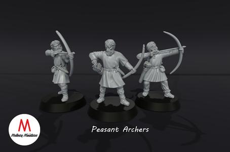 Peasant Archers (in MedburyMiniatures Welcomepack TRIBES/Patreon)