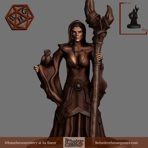 Mage with Owl - 8 Staff Options - Support Free