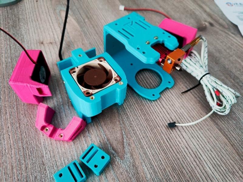 Twotrees Sapphire Plus/Pro - X-Axis Carriage CR10 Microswiss 2040 Radial Fans, 4020 Hotend Fan Edit (Optional BL-Touch, Direct Drive)