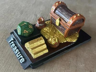 MTG 3D Treasure Token