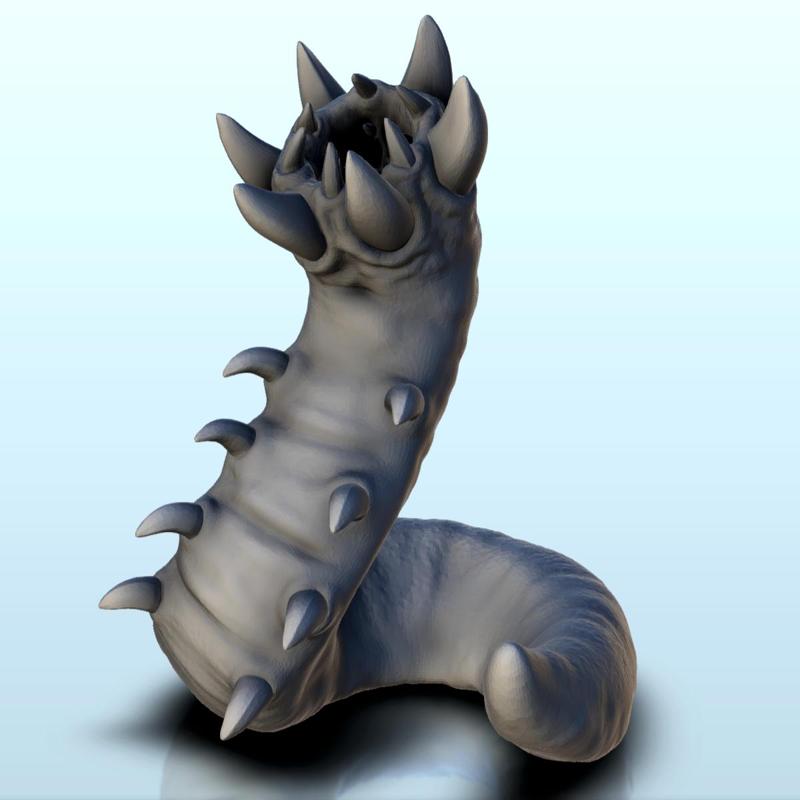 Worm (+ pre-supported version) (2) - Darkness Chaos Medieval Zombie Fantasy Monster