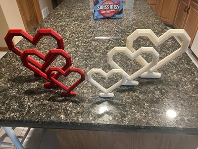 Valentine's Day Standing Geometric Heart   