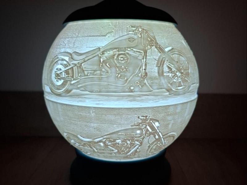 Lithophanie - harley davidson 01