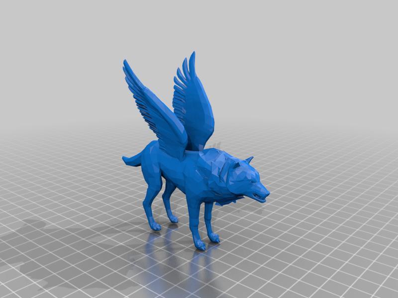 	Wolf statue