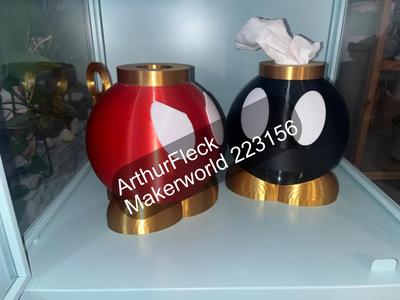 Bob-omb Tissue Dispenser / Taschentuch Spender