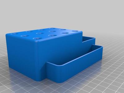 Solid dart stand with two storage compartments