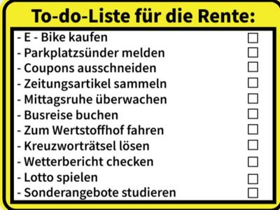 Retirement To-Do List