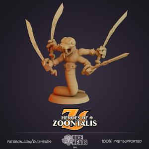 Snake-Kin Fighter (pre-supported)