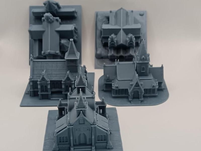 Cathedral miniatures props