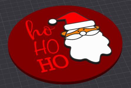 Santa Ho Ho Ho plate