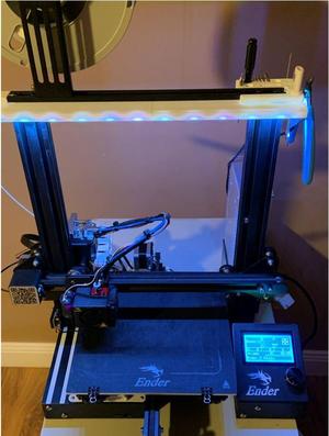 Ender 3 LED Strip Light Holder